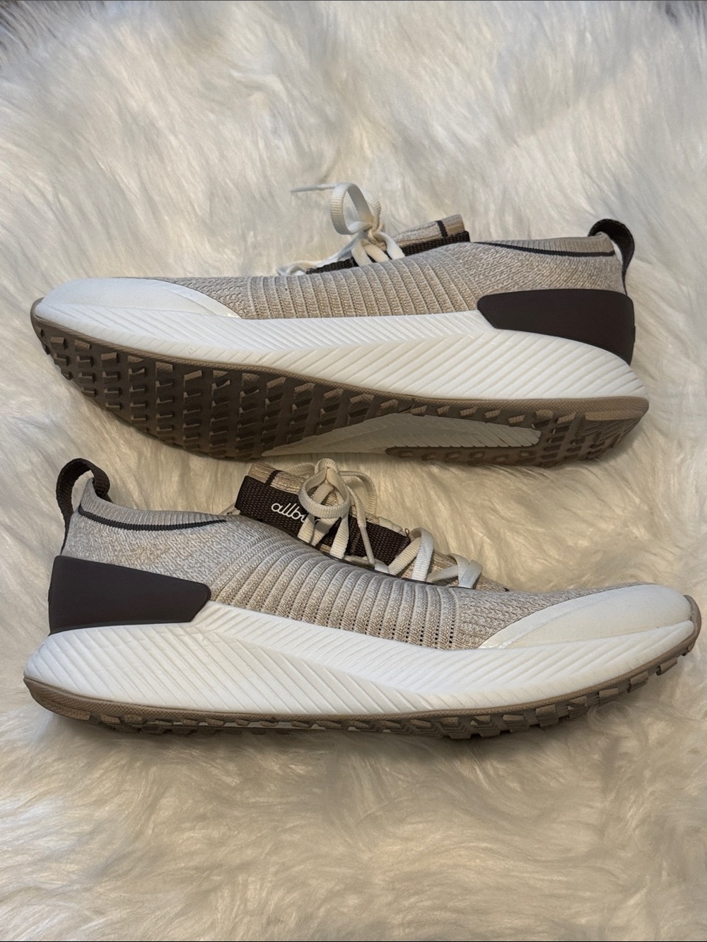 allbirds Women’s Tree Glider Sneakers Beige/Brown size 10 - Picture 1 of 9